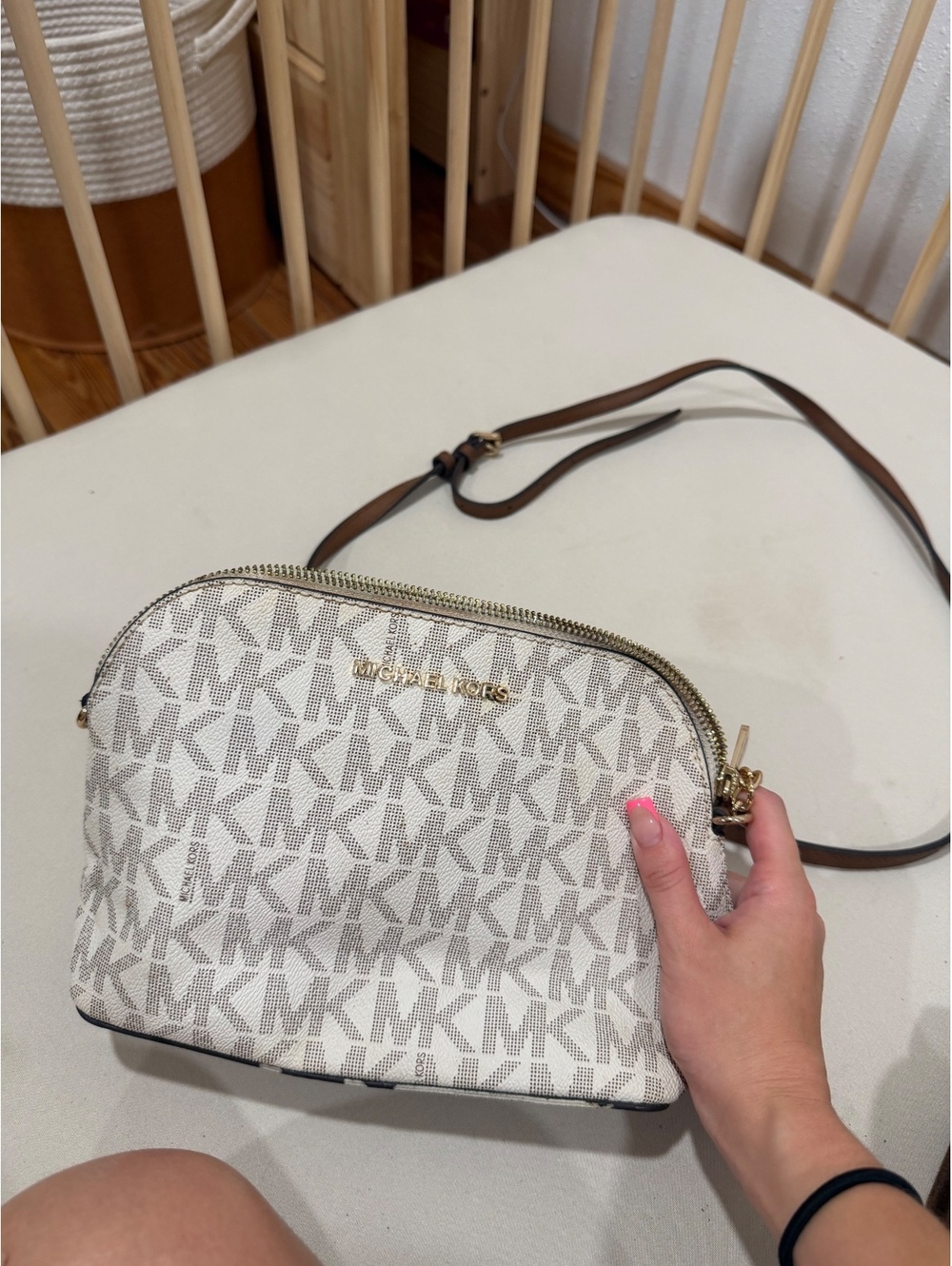 Michael Kors logo crossbody bag